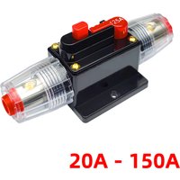 12/24V 20-150A Car Battery Fuse Overload Protector Automatically Disconnects Stereo Amplifier Fuse Car Modification Parts