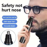 Powerful Electric Nose Hair Trimmer for Men and Women - High Torque Motor and Low Noise, Perfect for Nose and Ear Hair Removal