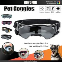 Small Dog Sunglasses, Lightweight Adjustable Reflective Goggles, UV Windproof Pet Glasses for Puppy and Small Breeds