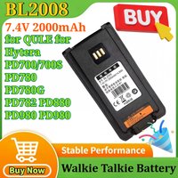 BL2008 7.4V 2Ah for QULE for Hytera PD700/700S PD780 PD780G PD782 PD880 PD980 PD980 Rapid BL2503 Two Way Radios Li-ion Battery