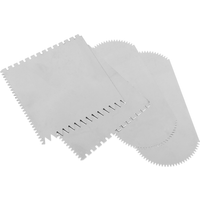 4 Pcs Scraper Tool Dough Clay Sculpture Hard Serrated Molding Pottery Tools