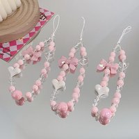 Cute Phone Strap Chain Fashion Colorful Crystal Bracelet Phone Charm for Mobile Phone Kawaii Schoolbag Pendant Accessories