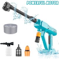6-in-1 Cordless Pressure Washer Compatible with Makita 18V, 45 Bar Portable Car Washing Kit, Foam Pot & 5m Hose, for Car, Fence, Floor, Garden Cleaning for Car/Floor/Garden (No Battery) image 3