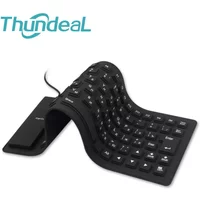85keys Silicon Soft Keyboard Russian EN Keyboard USB Wired Gamer Waterproof Russian Keyboard Tablet Desktop Pad PC Tablet