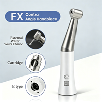 FX25 Slow Speed Handpiece Push Button 1:1 Ratio Contra Angle With Ball Bearing Polishing Dentist Tool