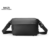 Mark Ryden Men's Chest Bag Business Leisure Multifunctional Cycling Crossbody Bag Waist Single Shoulder Bag Motorcycle Fishing