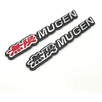 3D Metal Mugen Logo Car Rear Trunk Fender Emblem Badge Sticker Decals For Honda Civic Accord TypeR TypeS Fit Jazz Accessories