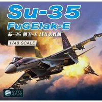 Kitty Hawk Assembled Aircraft Model Kit KH80142 Russian Su-35 Flanker-E Fighter-Bomber 1/48