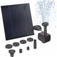 Solar Water Fountain Pump with Nozzles Solar Powered Fountain Water Pump Solar Fountain for Garden Pool Pond Aquarium Fountain