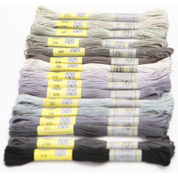 19Th DMC Chart Column 12 Skeins Of 8.7 Yards Double Mercerized Cotton Floss Cross Stitch Embroidery Thread 16 Colors Available