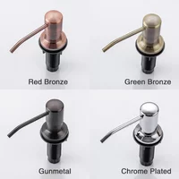 Liquid Soap Dispensers Stainless Steel Pump Head with 500ML PE Bottle Build in Dispenser Soap for Kitchen Accessories