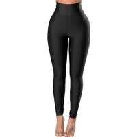 AliExpress MAXAKG Women Gym Yoga Dance Running Cycling Sports Pants Pure Color Shiny Metallic Stretchy Leggings Pants