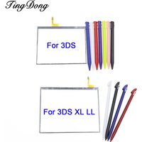 1Set For 3DS Bottom Touch Screen Panel Display Digitizer Glass +Touchscreen Stylus Pen For 3DS XL LL Repair Parts