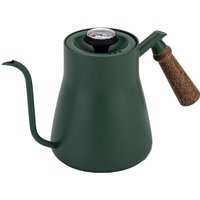 Stainless Steel Goose Neck Coffee Pot Drip Port Wooden Handle Long Narrow Drip Carafe Anti-scald Scale Hand Brewing Kettle