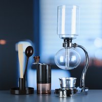 Borosilicate Glass Syphon Coffee Maker 5 Cups Vacuum Espresso Coffee Maker Brewer Heat resistant Syphon Coffee Maker Set