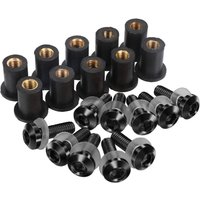 10PCS M5 5mm Windscreen Windshield Bolts Screw Kits Nut Fastener For YAMAHA FZ1 F8 FZ6 FZ16 FZS16 FAZER 16 600 FZ6N FZ6R FZ6S