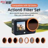 CPL ND MRCUV Filter Kit for DJI Osmo Action 6 Multi-Layer Coating Black Soft ND64 ND32-PL ND8 Star Protector Set Accessories