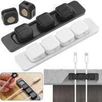 Cable Organizer Magnetic Cable Management USB Cables Holder Silicone Flexible Desktop Clips for Mouse Wire Organizer