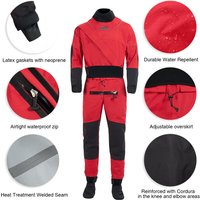Kayak Men's Dry Wetsuit Jungle Adventure Raincoat Windproof Waterproof Breathable Highly Effective Water Repellent