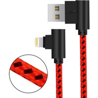 90 Degree USB A to Lightning Cable For iPhone 13 12 11 Pro X XS Max 6S 7 8 Plus 5 SE Wire Origin Long 3M Elbow Charger Data Cord