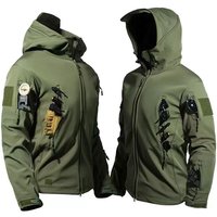 Men's Winter Fleece Warm Sharkskin Tactical Outdoor Jackets Camping Hiking Trekking Hunting Military Climbing Cargo Hooded Coat