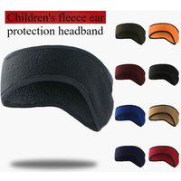 Children's fleece ear protection headband riding windproof and cold proof fleece warm headband