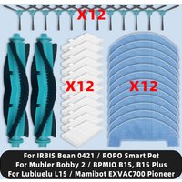 Spare Parts Fit For Lubluelu L15 / BPMIO B15 Plus / Mamibot EXVAC700 Pioneer / IRBIS Bean 0421 / Muhler Bobby 2 / ROPO Smart Pet
