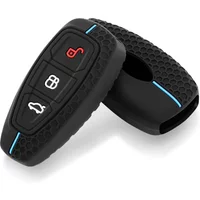 Silicone Car Remote Key Case Cover Shell Fob for Ford Focus 3 4 Fiesta Fusion Kuga Ecosport Mondeo MK3 MK4 Protect Accessories