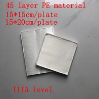 40layers UHMWPE Fabric PE Fiber Cloth Fiber Fabric Bulletproof Fabric for Clothing Waist protective board 15*15cm,15*20cm/plate