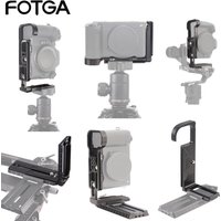 FOTGA Universal Camera L Bracket Quick Release L Plate 1/4 Inch Screw Swiss Vertical Video Compatible for Nikon Canon Sony Fuji
