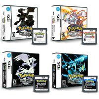 Pokemon Black and White 1 2 Combined Card Combined Card With Box Cassette DS Game Card for ds nds 3ds No instruction
