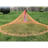 Cast Net With Bottom Pocket 2.5m/3m/3.5m Traditional Throw Net Thread Steel Sinker Hand Throwing Fishing Nets Catch Fish Tool