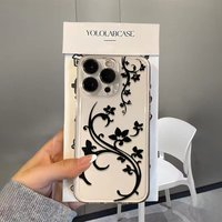 Hand-painted Butterfly Flower Clear Phone Case For Xiaomi Mi 15 T Pro 14T 13T Mi 17 Pro 15 14 13 12 11 Lite 5G Silicone Cover