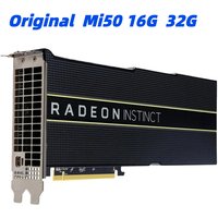 Original FOR Instinct Mi50 Accelerator 16GB 32GB Graphics Card HBM2 Machine Learning, HPC, AI, GPU 99% New