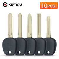 KEYYOU 10pcs TOY43/TOY40/TOY47/TOY41 Blade Car Transponder Key Shell For Toyota Fit Lexus No Chip Fob Case