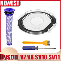 Dustbin Lid Cap For Dyson V7 V8 Vacuum Cleaner Replacement Dust Bucket Cover Dust Box Lid with Sealing Ring