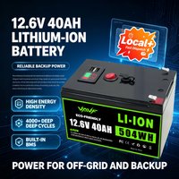 EU Schneller lokaler Versand 12,6V 40000mAh Li-Ionen-Akku-Pack Wiederaufladbarer Lithium-Ionen-Akku mit großer Kapazität für Solar-Notstromversorgung zu Hause, Wohnmobile, Boote, netzunabhängige