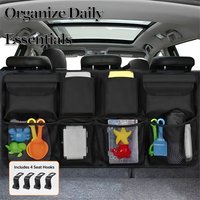 Car Trunk Organizer, Backseat Hanging Organizer with Large Storage Bag Super Capacity -Trunk Organizer for SUV,Truck,Van