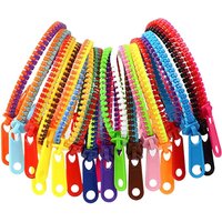 Pack Zipper Bracelet Kids Anti Stress Fidget Toys For Anxiety Sensory Autism Therapy Party Gifts Juguetes Antiestrés Para Niños