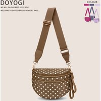 DOYOGI Women'S Large Capacity Crossbody Bag - Elegant Nylon Saddle Bag with Removable Strap