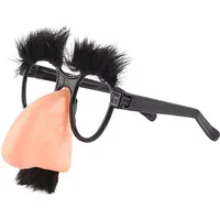 Big Nose Glasses with Eyebrows Mustache Silly Funny Photo Props Halloween Party Eyeglasses Novelty Prank for Birthday Parties