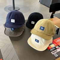 Retro Baseball Tooling Cap, Spring Autumn Soft Top Short Brim Cloth Label Niche Street Style Design, For Daily Casual Streetwear