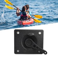 For Kayak Rudder Accessories Kit with ABS Handle and Square Base Designed for Canoe Boat Steering Applications