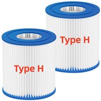 Type H 29007E Pool Filter for Intex 28601 28602 330 GPH Pump, Fits 28111EH 28121EH 28201EH, Swimming Pool & Hot Tub Spa