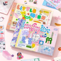 Mr Paper 30Pcs/book Duplex M5 sticker book Korean cute style DIY creative handbook material calendar card album