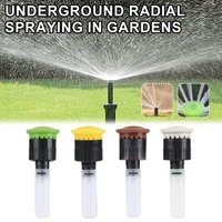 Adjustable Ray Jet Nozzle Sprinkler with 90-360 Arc 5-7.5M Range for Garden Lawn Irrigation Rotary Sprinkler