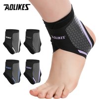 AOLIKES 1PCS Bandage Ankle Protector Foot Support for Pain Plantar Fasciitis Night Splint Ankle Protector Compression Anklet
