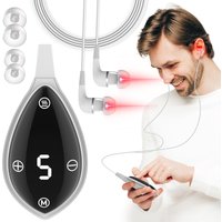 Portable Tinnitus Ear Laser Therapy 650nm Red Light Therapy for Ears Otitis Media&Deafness&Ear Canal Laser Irradiator Reduce Tin