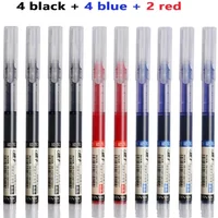 3-5Pcs Straight Liquid Gel Pen Quick-drying,Large-capacity 0.5mmBlack/Blue/red Ink for Writing School Office Stationery Supplies
