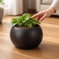 Flower Vase Planter Round Plant Pot Flowerpot for Table Centerpieces Indoor Decoration